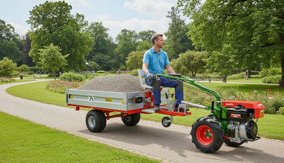 agria 3400 mit Transportanhänger agria 3400 mit Transportanhänger