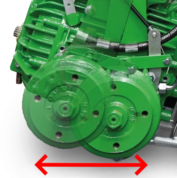 Portalachse zu Schwerpunktverstellung Portalachse zu Schwerpunktverstellung