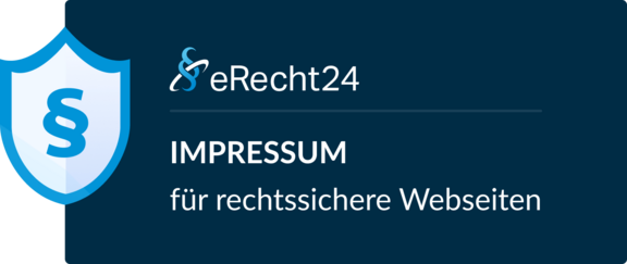 Impressum eRecht24 Siegel Impressum eRecht24 Siegel
