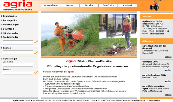 2005 - Der zweite Relaunch, bessere Menüs und Übersichten 2005 - Der zweite Relaunch, bessere Menüs und Übersichten