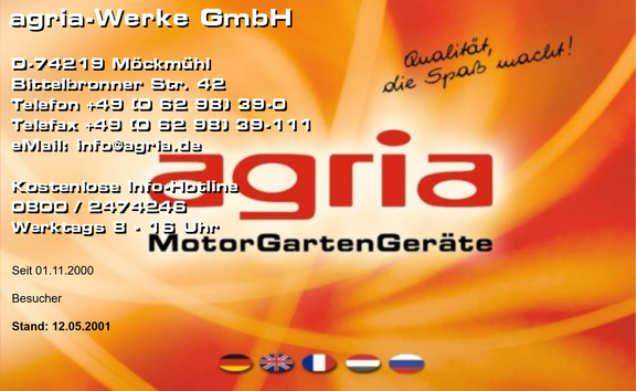 2001 - Der erste Relaunch, Farbenfrohes Design der Startseite 2001 - Der erste Relaunch, Farbenfrohes Design der Startseite