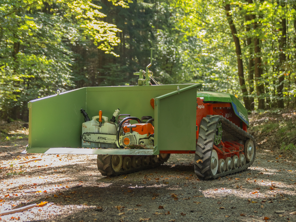 agria 9700e mit Transportmulde agria 9700e mit Transportmulde