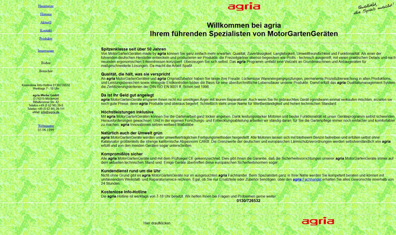 1998 - Die allererste Webseite 1998 - Die allererste Webseite