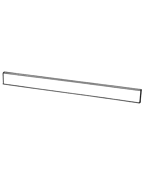 Wear strip 125 cm reduces noise and wear while snow clearing, made of 12 mm thick Elastopal EM 85 A Wear strip 125 cm reduces noise and wear while snow clearing, made of 12 mm thick Elastopal EM 85 A