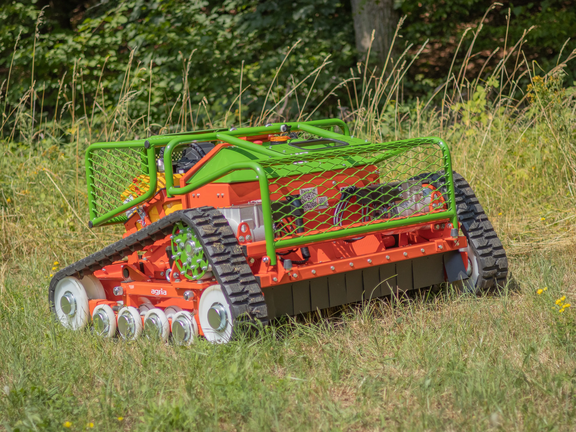 agria 9600 Remote controlled high grass rotary mulcher in use agria 9600 Remote controlled high grass rotary mulcher in use