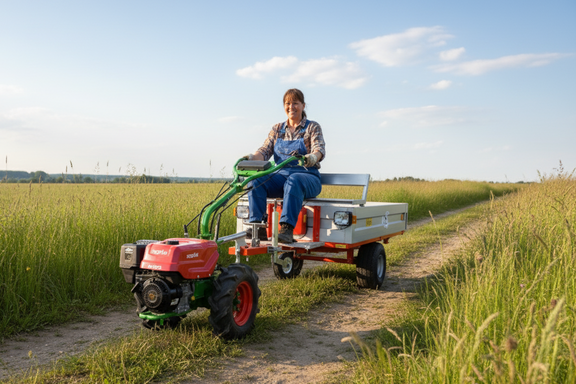 agria 3400 mit Transportanhänger agria 3400 mit Transportanhänger