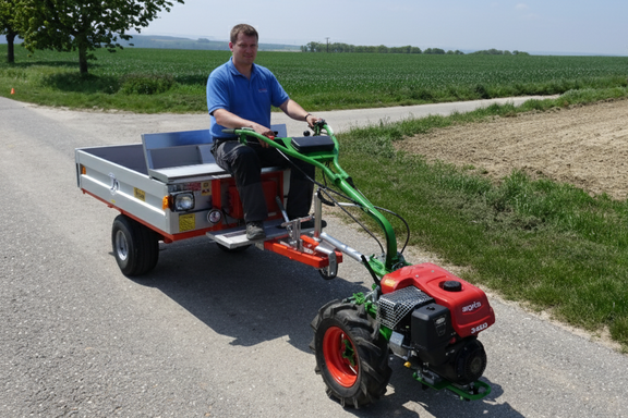 agria 3400 mit Transportanhänger agria 3400 mit Transportanhänger