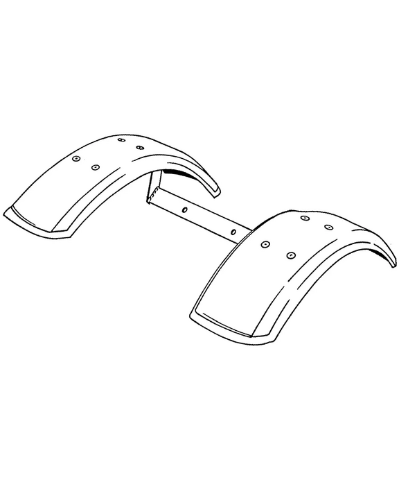 Paar Kotflügel für Triebräder Art. 0190 112 (Verwendung nur auf zweitbreitester Spur möglich) Paar Kotflügel für Triebräder Art. 0190 112 (Verwendung nur auf zweitbreitester Spur möglich)