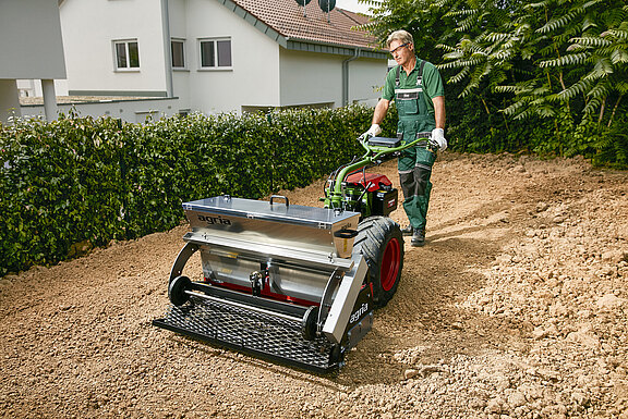 agria 3400 with front mounted power harrow and mounted lawn sowing machine agria 3400 with front mounted power harrow and mounted lawn sowing machine