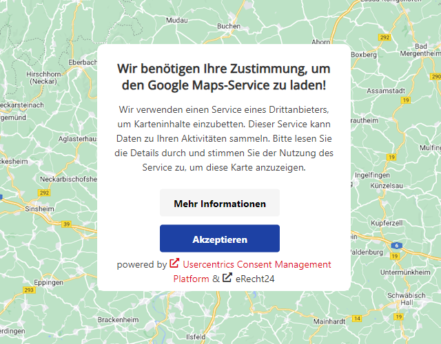 Google Maps aktivieren